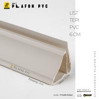 Gambar List Tepi PVC 6 cm - F PUTIH POLOS dari DEPO PLAFON PVC OFFICAL undefined 3 Tokopedia