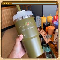 Gambar Tumbler Starbucks Stanley Olive Green Holiday Christmas 2023 Blissful dari HAIYOU.CO undefined 1 Tokopedia