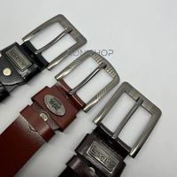 Gambar Ikat Pinggang Gesper Sabuk pria Semi Leather Kepala Jarum Import - CokelatTuaPolos dari zdnshop.id undefined 2 Tokopedia