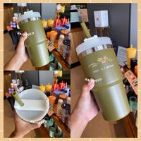 Gambar Tumbler Starbucks Stanley Olive Green Holiday Christmas 2023 Blissful dari HAIYOU.CO undefined 3 Tokopedia
