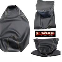Gambar Sarung Kulit Jok Yamaha Gear 125 Freego Xride Mio Fino Soul Original - FULL HITAM, GEAR 125 dari Gudang Jok Motor Bandung undefined 2 Tokopedia