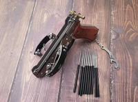 Gambar ST002 V24 Mini Recurve Bow Arrow Outdoor Hunting Fishing Tool 4mm Ste dari Sporty Fun undefined 3 Tokopedia