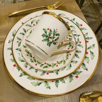 Gambar Dinner Set Lenox Holiday Gold Christmas Natal 16 Pcs Mewah Cantik dari Rossini Kitchenware undefined 3 Tokopedia