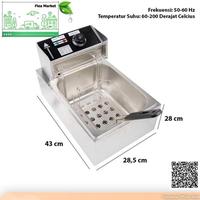 Gambar Tangwu Mesin Penggorengan Electric Deep Fryers 6L 2500W - Jpx-81 - Silver, Etc dari Archiskc Home undefined 2 Tokopedia