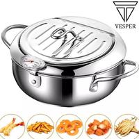 Gambar Japanese Deep Fryer Pot Thermometer / Panci Penggoreng Suhu Tinggi - LARGE 3.4L dari Archiskc Home undefined 1 Tokopedia