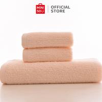 Gambar MINISO Handuk Bath Towel Kapas Murni Penyerap Lembut dan Cepat Menyera - Blue dari minisoshopid undefined 3 Tokopedia