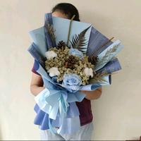 Gambar buket bunga edelweis bouquet - Kuning, ekspedisi+kotak dari drflowers medan undefined 1 Tokopedia