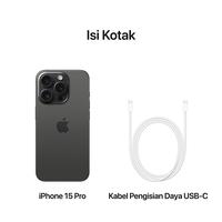 Gambar (IMEI RESMI) Apple iPhone 15 Pro 128GB 256GB 512GB 1TB Black Titanium - 128 GB, Black Titanium dari Rajaponselcom undefined 2 Tokopedia
