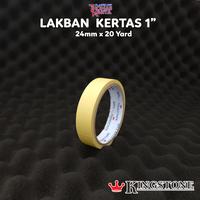 Gambar BUNDLE 48 ROLL Lakban Kertas 1 Inch 1 Dus / Masking Tape 24mm x 20 Yar dari TK Plastik_NEW undefined 3 Tokopedia