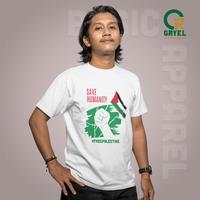 Gambar Baju Kaos Distro Free Palestina Basic - Palestina 1, S dari gryel apparel undefined 5 Tokopedia