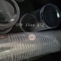 Gambar 1 PAK 50 pcs CUP 22 oz PLASTIK GELAS DATAR 22oz SIP ECER - 1PAK-CUP 22 SIP dari BP Collections Plastics undefined 3 Tokopedia