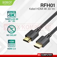 Gambar Kabel HDMI ROBOT 4K 3D HDTV LCD Projector 1m dari MXKomputer_NEW undefined 1 Tokopedia