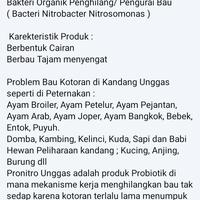 Gambar Penghilang Bau Kotoran Amonia Kandang Ayam PRONITRO UNGGAS 500 ml dari Shafadan trading undefined 2 Tokopedia