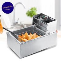 Gambar Mesin Penggorengan Listrik Deep Fryers 6L - Mesin Goreng Restoran - Silver dari Archiskc Home undefined 2 Tokopedia