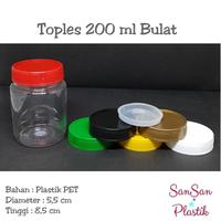 Gambar Toples Plastik 200 ml Bulat / Toples Sambel / Toples 200ml BULAT - Putih dari SansanPlastik undefined 3 Tokopedia