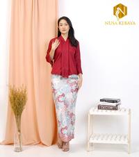 Gambar Nusa Kebaya Setelan Kebaya Kartini Kebaya Floy Baloteli  Kebaya Floy Modern Kebaya Wisuda - Set Pink, M dari Nusa Kebaya undefined 1 Tokopedia