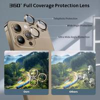 Gambar New! METAL RING LENS CAMERA For IPHONE 11 12 PRO MAX TEMPERED GLASS - Lens. Black, 11/ 12 MINI/ 12 dari Case.Shop undefined 5 Tokopedia