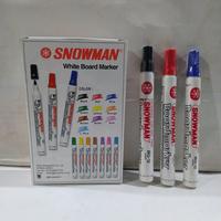 Gambar Spidol Whiteboard Snowman BG-12 / Spidol Non Permanent - Hitam dari Johan ATK undefined 2 Tokopedia