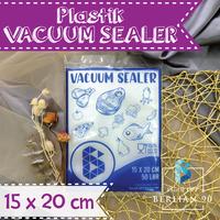 Gambar Plastik Vacum Sealer 15 x 20 Cm / Plastik Vakum Sealer isi 50 dari Plastik Opp Berlian 90 undefined 1 Tokopedia