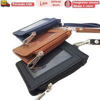 Gambar Lanyard ID Card Kulit Retsleting Name Tag ID Card Holder Zipper Kulit - Hitam dari Liloo Official undefined 4 Tokopedia