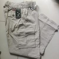 Gambar Celana Cargo Jumbo Pria Panjang Pinggang Karet/Melar 38 - 44 Big Size - Hitam, 42 dari Fatayah Shop undefined 2 Tokopedia
