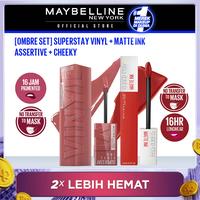Gambar [Ombre Set] Maybelline Superstay Vinyl + Matte Ink - Assertive+Cheek dari Maybelline Official Shop undefined 1 Tokopedia