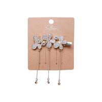 Gambar Stroberi Gold Hanging Hairclip Series - 3ButterlyPearl dari Stroberi Accessories undefined 2 Tokopedia