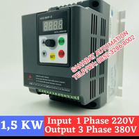 Gambar Inverter 220V ke 380V 1,5 kw 1 phase 220V ke 3 phase 380V 1.5 kw 2 hp dari SAHABAT AUTOMATION undefined 1 Tokopedia