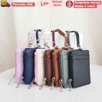 Gambar Lanyard ID Card Kulit Retsleting Name Tag ID Card Holder Zipper Kulit - Hitam dari Liloo Official undefined 3 Tokopedia
