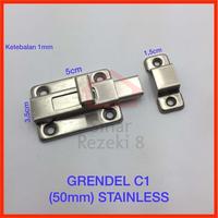 Gambar Grendel Kotak Pintu C1 STAINLESS Slot WC Tempat Gembok Kunci Gerendel dari Sinar Rezeki 8 undefined 1 Tokopedia