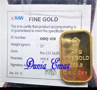Gambar Logam Mulia 25 Gram PT.Antam Sertifikat Resmi. dari Dunia Emas undefined 1 Tokopedia