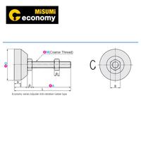 Gambar Leveling Mount / Leveling Feet/ Adjuster Anti-Vibration Rubber - C-CFBR16-60-100 dari Misumi Indonesia undefined 4 Tokopedia