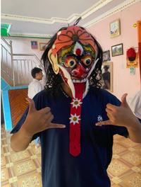 Gambar Topeng Leak Rangda Bali Bahan Mika Rambut Panjang Topeng Karnaval Anak dari Yurarshop undefined 2 Tokopedia