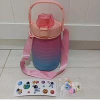 Gambar Botol minum tenteng gendut viral 1,5liter 1500ml free sticker 2d 3d dari Pinilia undefined 1 Tokopedia