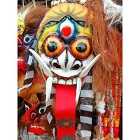 Gambar Topeng Leak Rangda Bali Bahan Mika Rambut Panjang Topeng Karnaval Anak dari Yurarshop undefined 3 Tokopedia