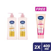 Gambar Vaseline Healthy Bright Lotion Spf 24 400 Ml Isi 2 + Soft Glow 100mL dari Unilever Mall Official undefined 1 Tokopedia