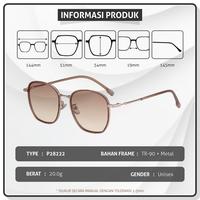 Gambar Kacamata Hitam Sunglasses Colore.in Polarized TR 90 Metal P28222 - Brown, Polarized dari Colore.in Eyewear undefined 5 Tokopedia