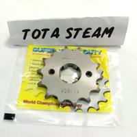 Gambar Gir Gear Depan CRF 150 Ukuran 428-14T Merek SSS dari Tota Steam undefined 1 Tokopedia