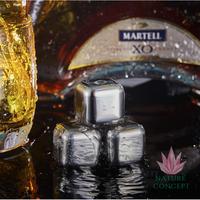 Gambar Batu Es Stainless Steel Ice Cube / Whiskey Stone Batu Es SET isi 6+1 dari Nature Concept undefined 1 Tokopedia