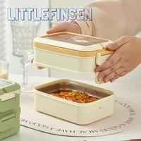 Gambar lunch box tingkat 2 stainless/kotak makan tingkat anak sekat stainless - Note/tanya dari Littlefinsen undefined 2 Tokopedia