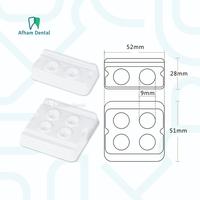Gambar TEMPAT BONDING MIXING WELL DENTAL CONTAINER TRAY DISPOSABLE - 2 HOLE dari Afham Dental undefined 2 Tokopedia