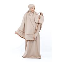 Gambar Mukena Dewasa Katun Polos Embos Pita Cantik - Khaky dari SALBILAHSTORE undefined 2 Tokopedia