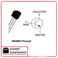 Gambar Transistor NPN Low Power 2N-3904 2N3904 TO-92 0.2A dari socket elektronik undefined 2 Tokopedia