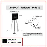 Gambar Transistor NPN Low Power 2N-3904 2N3904 TO-92 0.2A dari socket elektronik undefined 3 Tokopedia