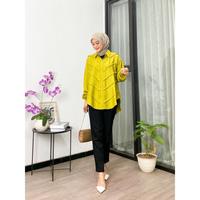 Gambar Baju Atasan Raisa Bluose Rayon Crinkle Premium Rania Bluose Crinkle - Kuning dari Origincloth undefined 4 Tokopedia