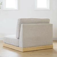 Gambar sofa lantai lesehan ala jepang/sofa japandi style/Sofa stylish taupe 2 seater/sofa lantai minimalis kaki jati solid - 1 Pasang Sofa dari Teakur Home Furniture undefined 4 Tokopedia