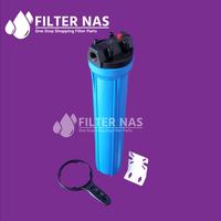 Gambar Housing Filter BLUE - SOLID 20 inch drat in-out 3/4" & 1" Taiwan - Drat 1" dari FILTER NAS undefined 2 Tokopedia