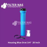 Gambar Housing Filter BLUE - SOLID 20 inch drat in-out 3/4" & 1" Taiwan - Drat 1" dari FILTER NAS undefined 1 Tokopedia