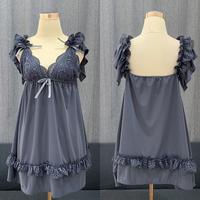 Gambar Baju Daster Tidur Sexy Lingerie Wanita Sleepwear Big Size Jumbo Ld 140 - Dark Grey dari Manja Manise undefined 1 Tokopedia