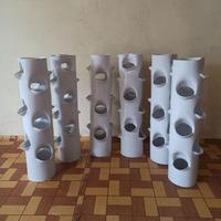Gambar Growing Tower Pot Paralon 4 Inch Tower Vertikal Garden 50 Cm - 12 lubang dari hanilatrendy undefined 2 Tokopedia